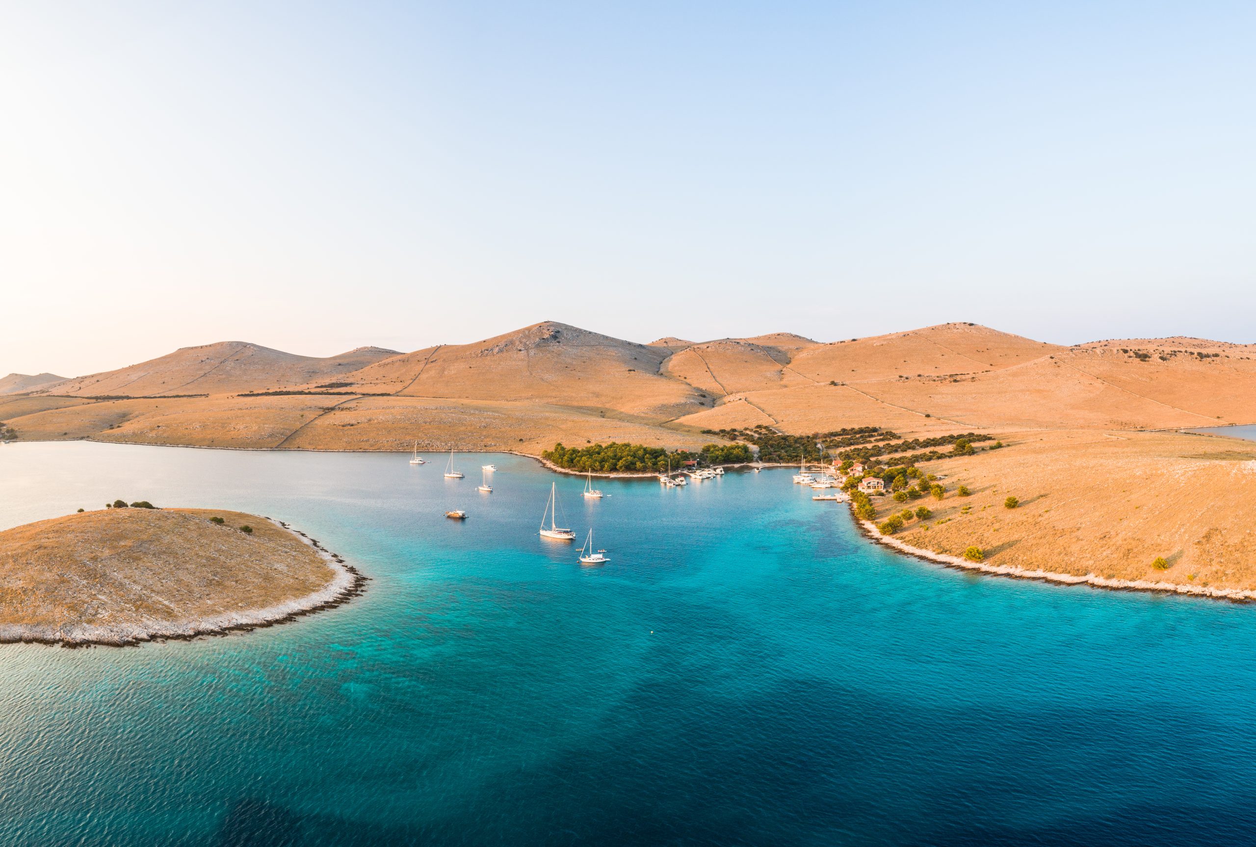 sunset in the beautiful Kornati Islands